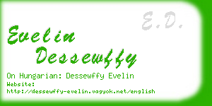 evelin dessewffy business card